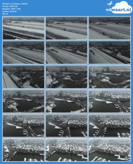 Centraal Station with Snow