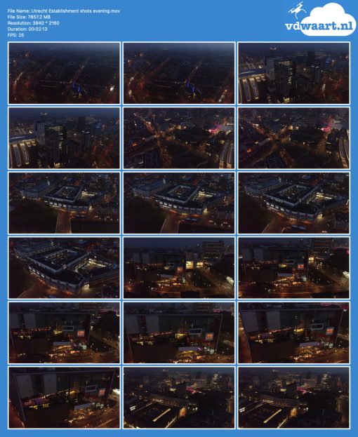Utrecht Establishment shots evening